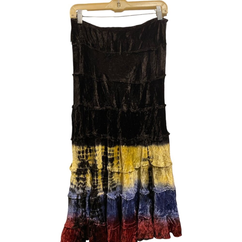 Dimri Velour Maxi Skirt